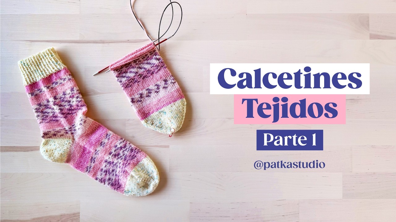¡Aprendé a tejer tus propios calcetines de lana! 🧦 | Mi primer tutorial de tejido