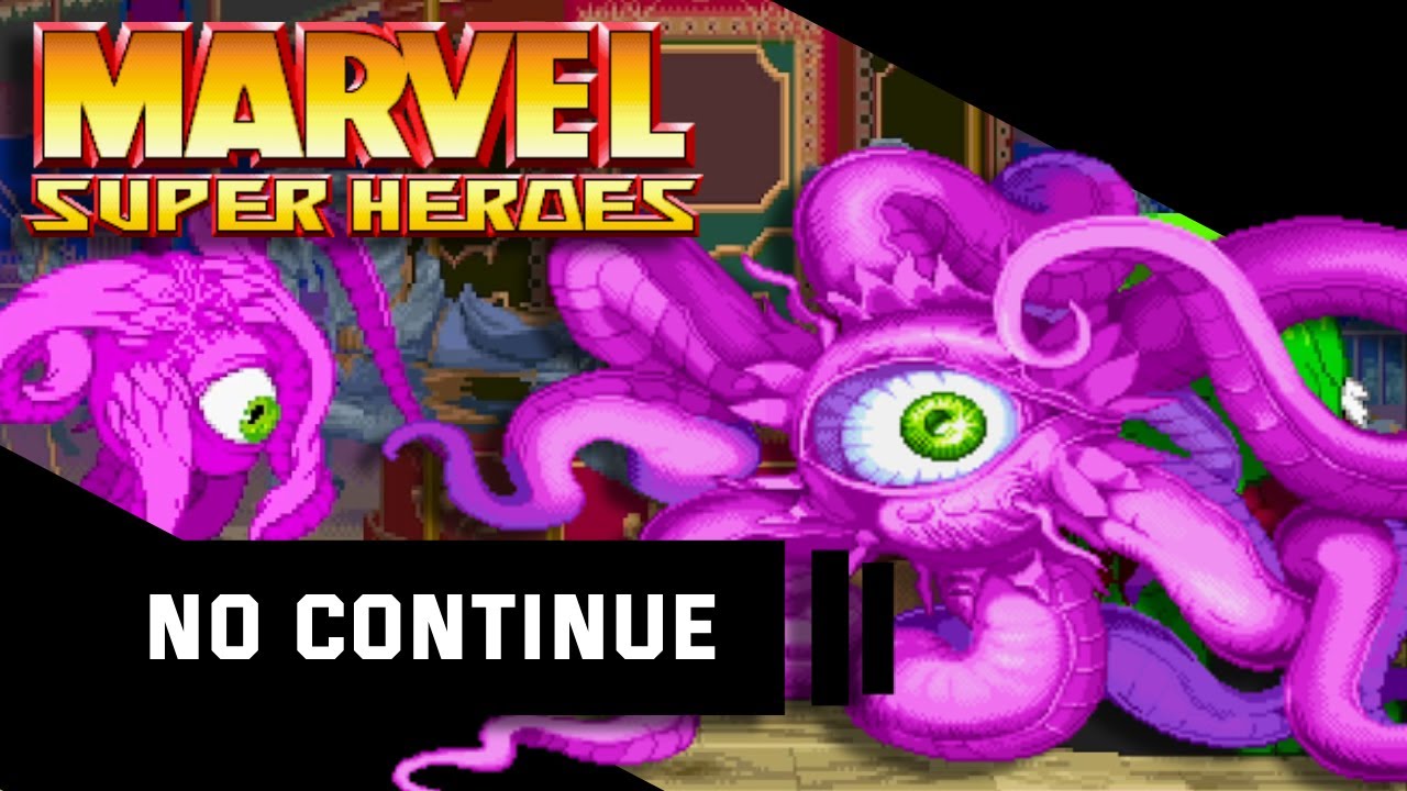 Marvel Super Heroes (Sega Saturn) Arcade Mode With Shuma-Gorath Level 8 No Continue