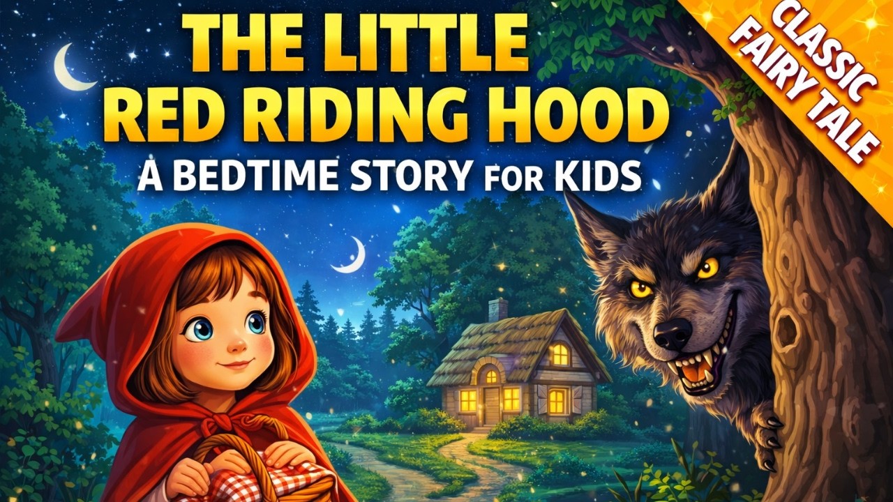 The Little Red Riding Hood 🐺🌲 | A Bedtime Story for Kids | Classic Fairy Tale Kids Fun Time