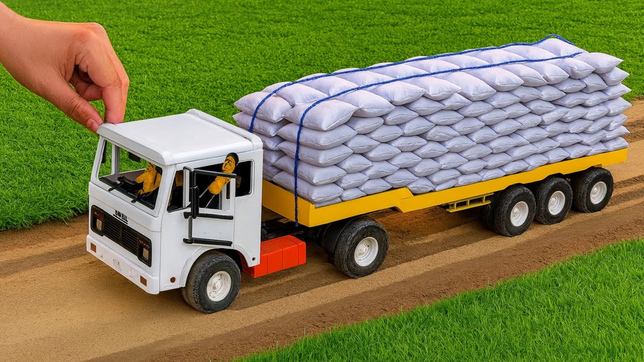 DIY Mini Truck Loads Stones | Creative Miniature Construction & Fun Engineering Project