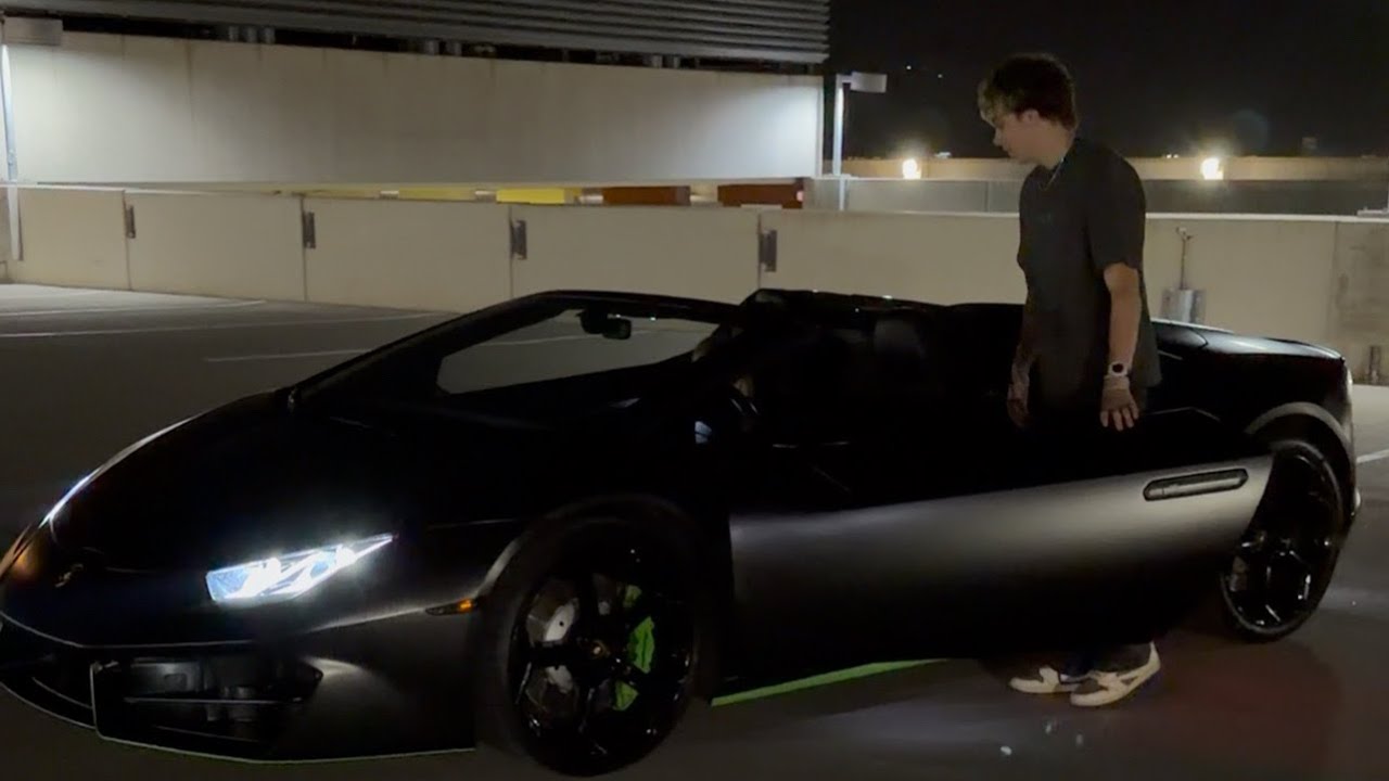 Surprising the boys on The Switch with a Lamborghini Huracan Spyder