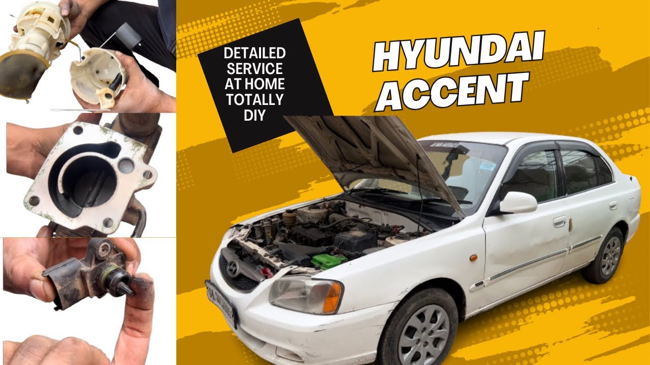 DIY | Classic Hyundai accent full service at home | #accent #hyundai
