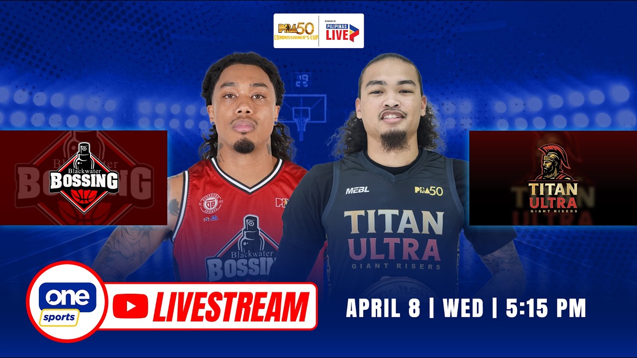 LIVE: BLACKWATER vs TITAN ULTRA | PBA SEASON 50 COMMISSIONER&rsquo;S CUP | APRIL 8, 2026