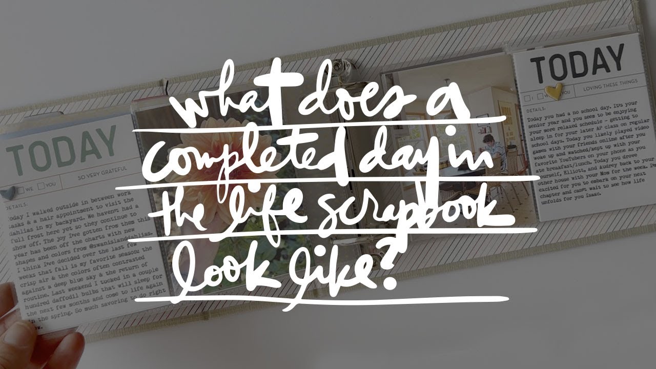 What Does A Day In The Life&trade; 4x6 Scrapbook Filled With Stories Look Like?