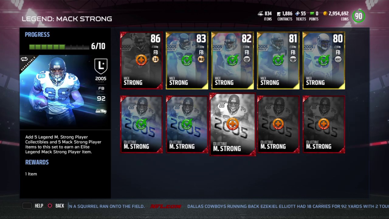 Madden NFL 17 Mack Strong Legend Collection Madden MUT 17