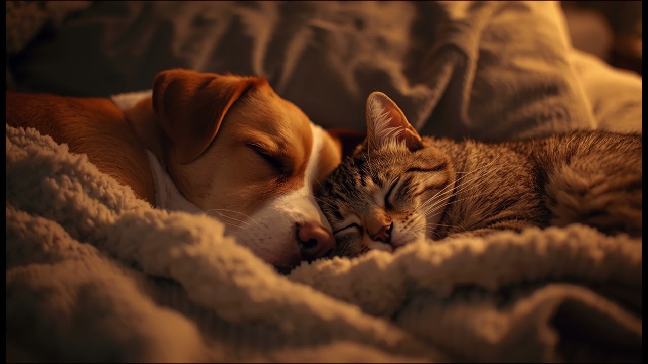 Soothing Sleep Music for Dogs & Cats / Peaceful Ambient Sounds / 1 Hour