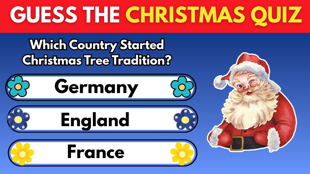 Guess The Christmas Quiz | Fun Christmas Quiz for All Ages