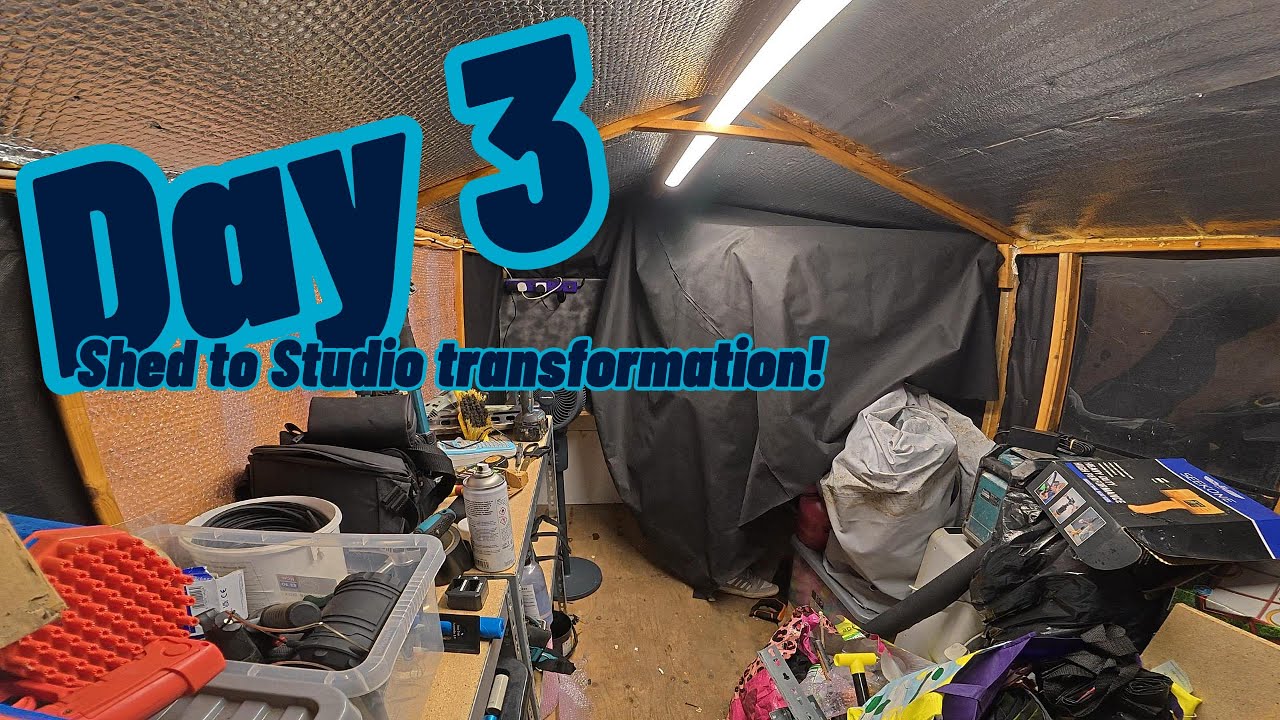 Day 3 Shed to Studio Transformation!