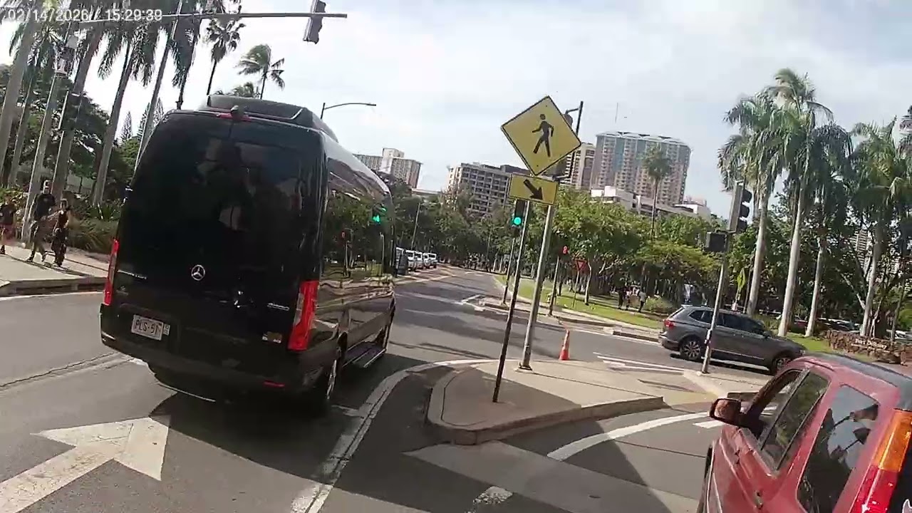 Beachwalk to Kalia Road, Honolulu, Hawaii