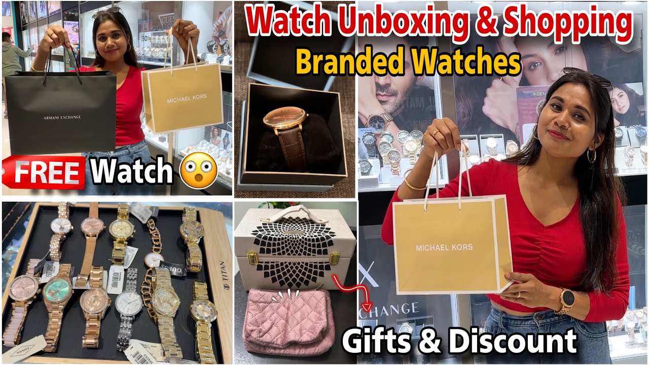 My Michael Kors Watch🔥Shopping & Unboxing With Gifts & Offers| Branded Watches For Women With Price