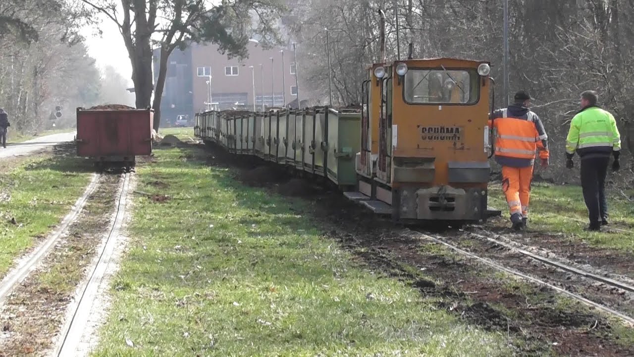 Feldbahn des Torfwerk Uchte Teil 1 im tiefen Moor