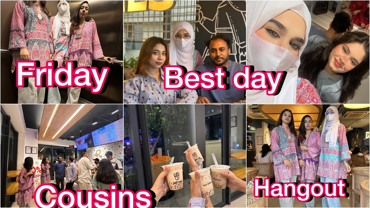 Friday Good day🫶🏻🥹🍰🍝🍔🥧🕊️🍱🥗 #fridayvlog #cousinsvlog  #minivlog #teamcuhie 
