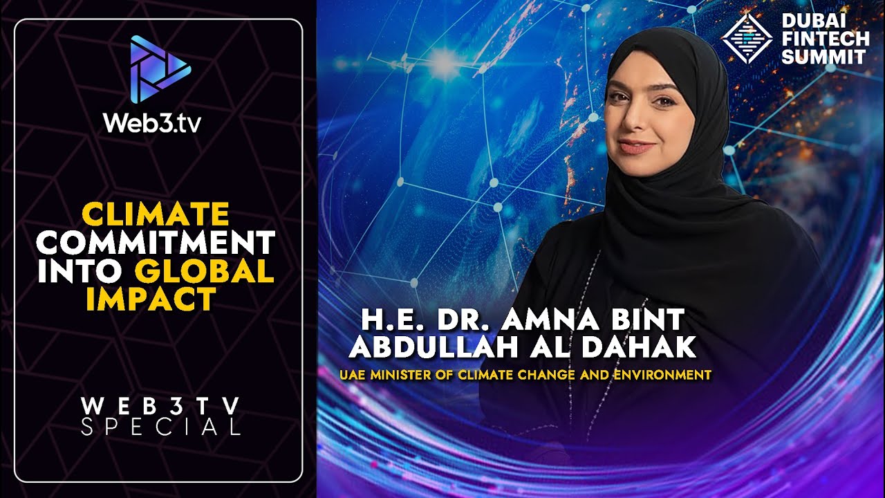 UAE Minister of Climate Change & Environment at Dubai FinTech Summit 2025
