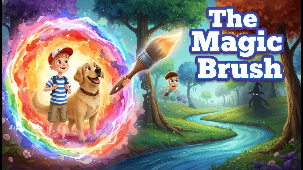 The Magic Brush – A Colorful 3D Animated Adventure for Kids! - 3D Cartoon for Children