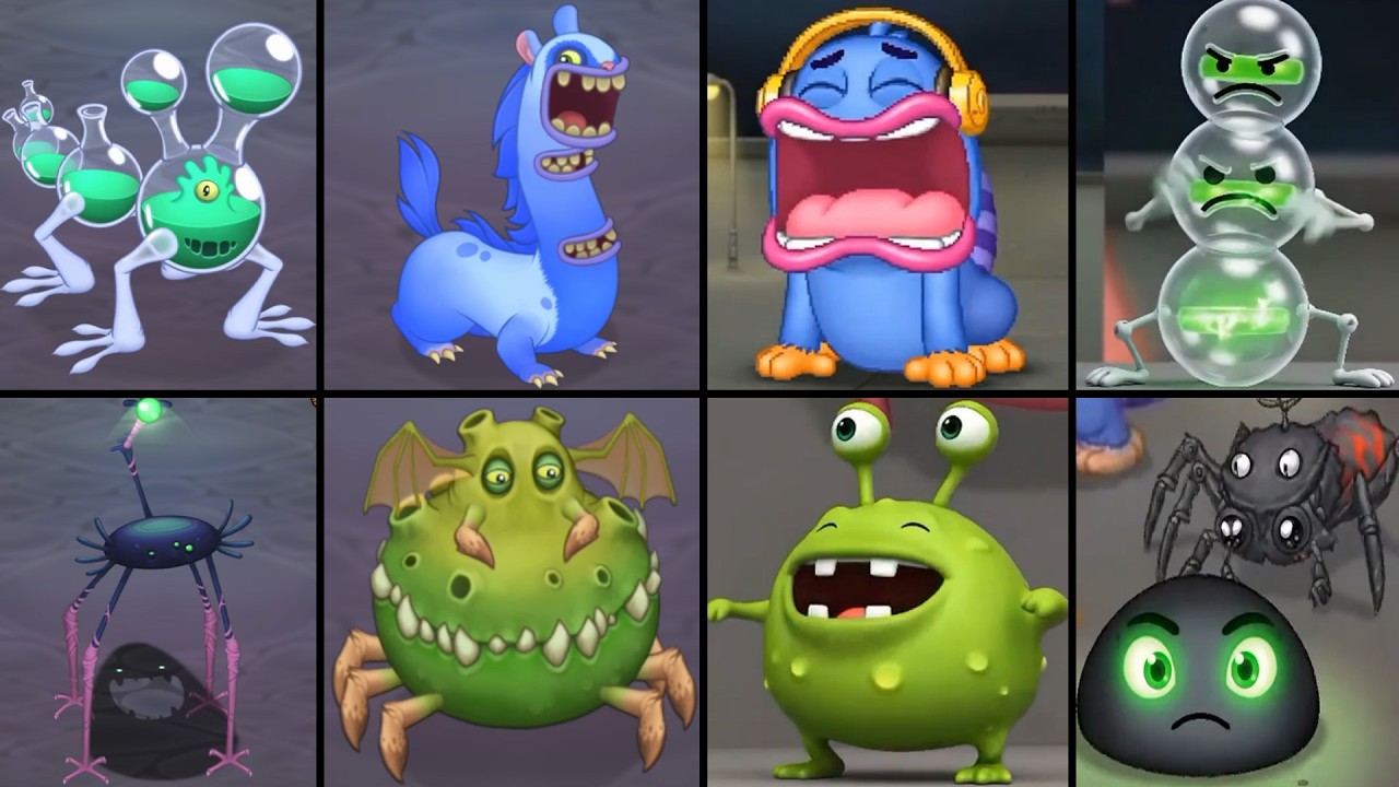 ALL Monsters Ethereal Workshop vs ai slop Island by Naga Animatronic | MSM