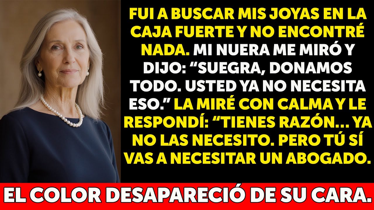 Mi nuera regaló mis joyas como si fueran suyas… pero olvidó que yo conozco la ley