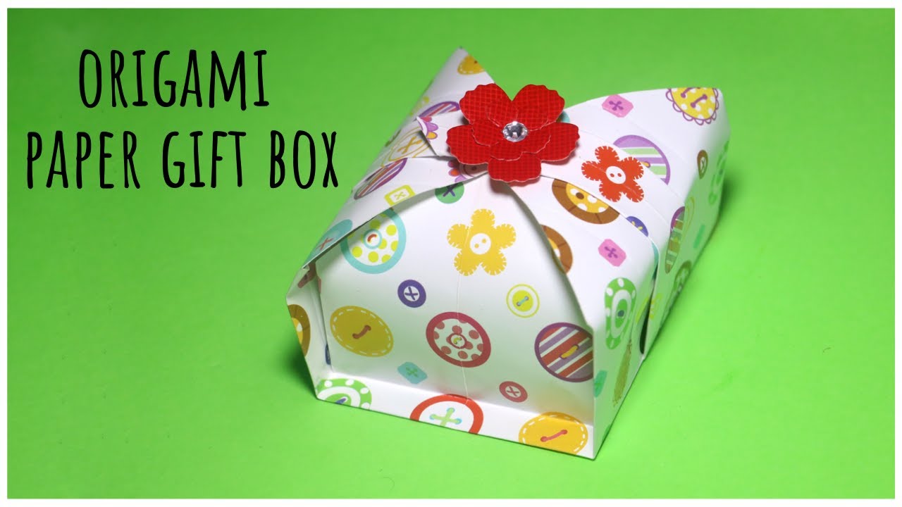 Origami Gift Box | Easy Gift Box Tutorial | Paper Folding Crafts