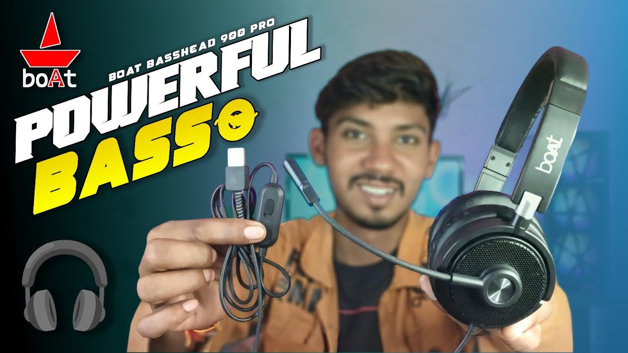 BoAt BassHeads 900 Pro Unboxing & Review | best headphones for video editing with mic