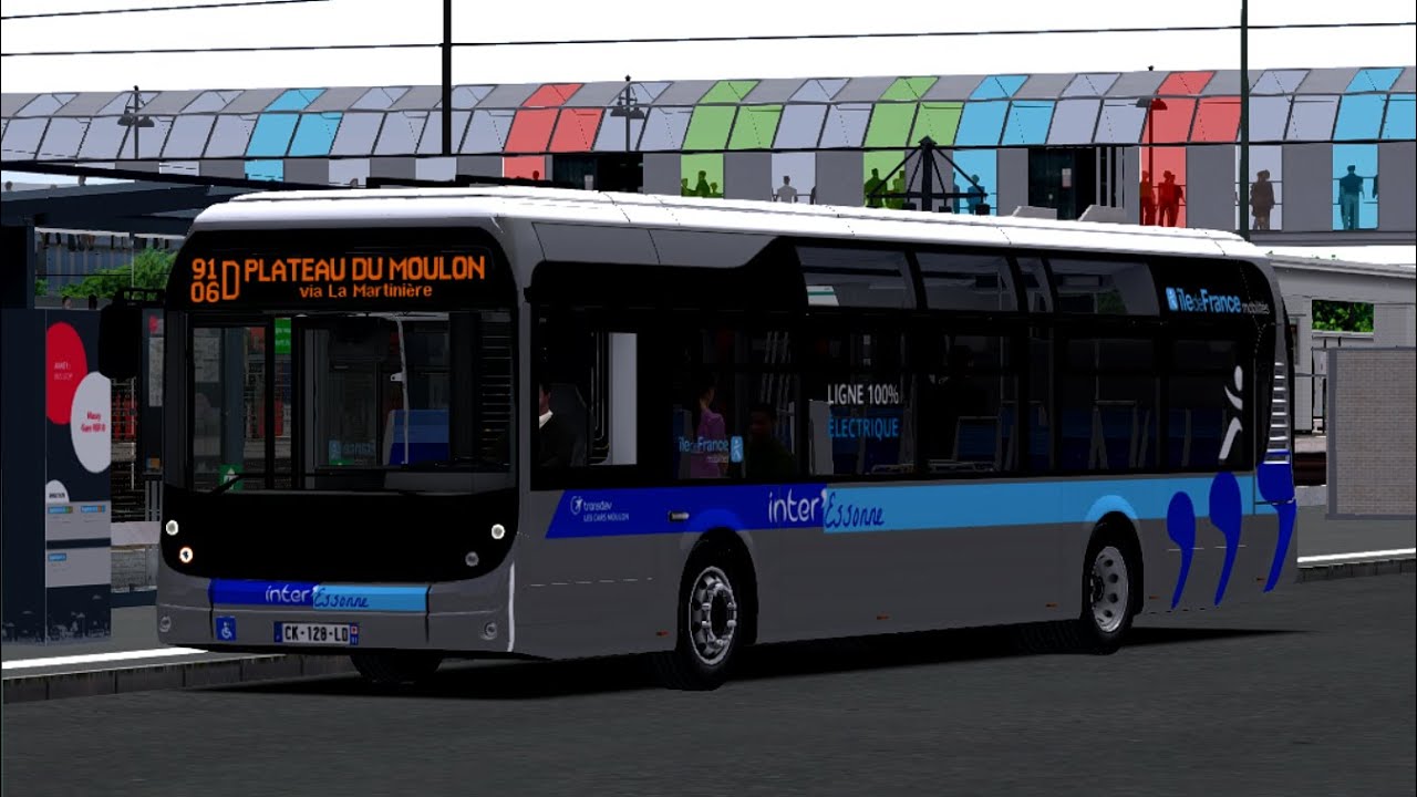 [OMSI 2] Express 91.06 | InterEssonne Bollore Bluebus 12 | 91.06D Massy Gare - Plateau Du Moulon