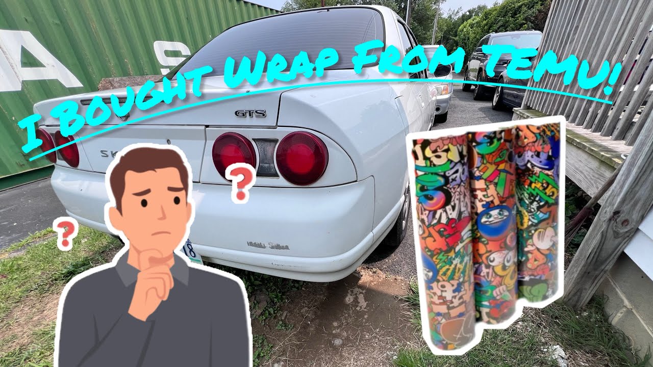 I Wraped The Skylines Taillights With TEMU Car Wrap!!