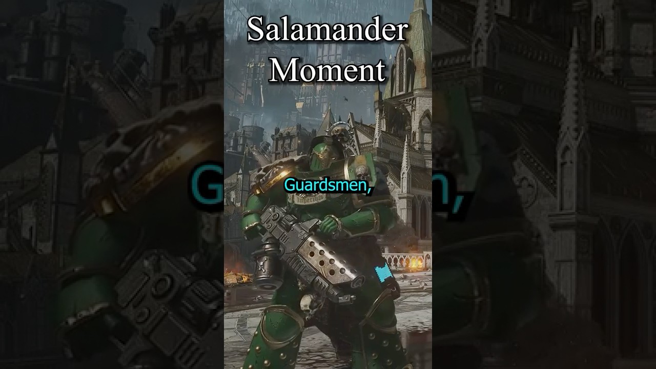 Salamander helps the SpaceSharks #warhammer
