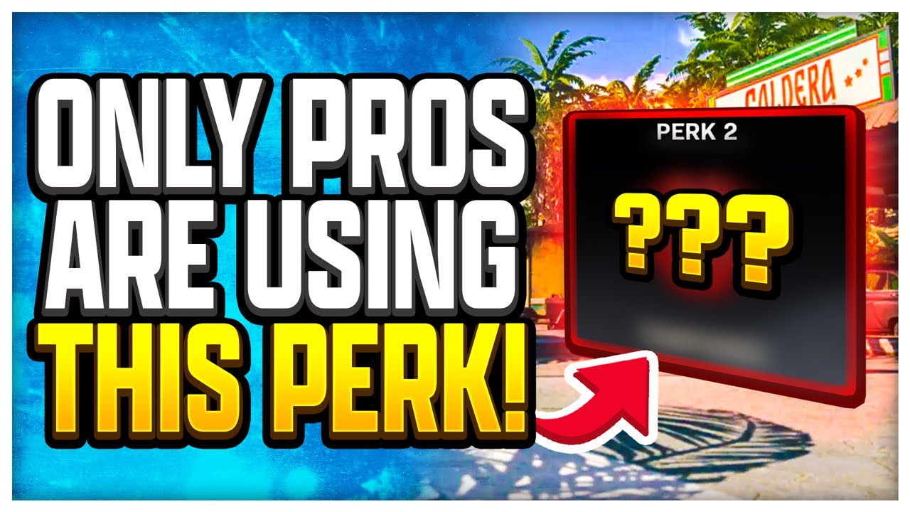 Why Is EVERY PRO Using This Perk In Tournaments??? The New Meta Perk For Warzone?