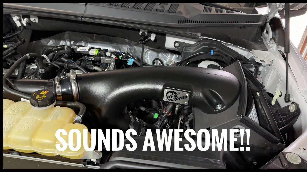 2015-2020 F-150 2.7 EcoBoost, aFe Magnum  Force Stage-2 cold air Intake tips and sound!
