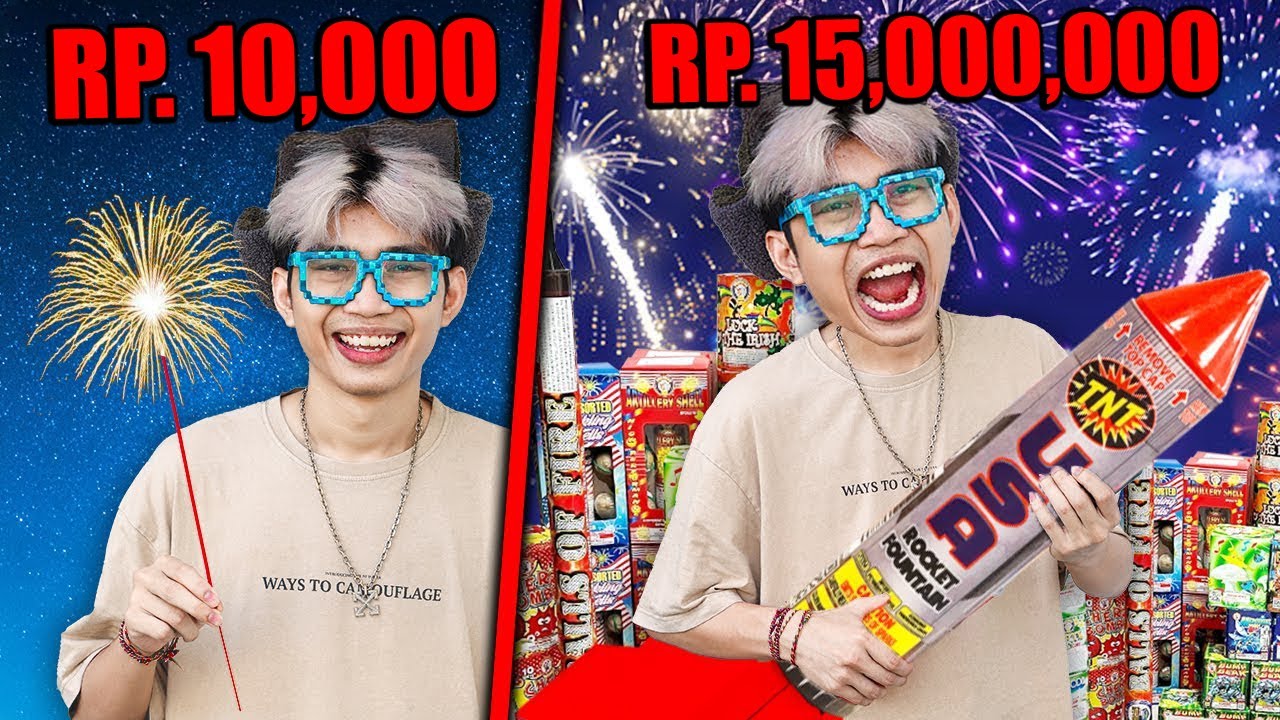 KITA NYOBAIN KEMBANG API Rp. 10,000 vs Rp. 15,000,000 JUTA!!!