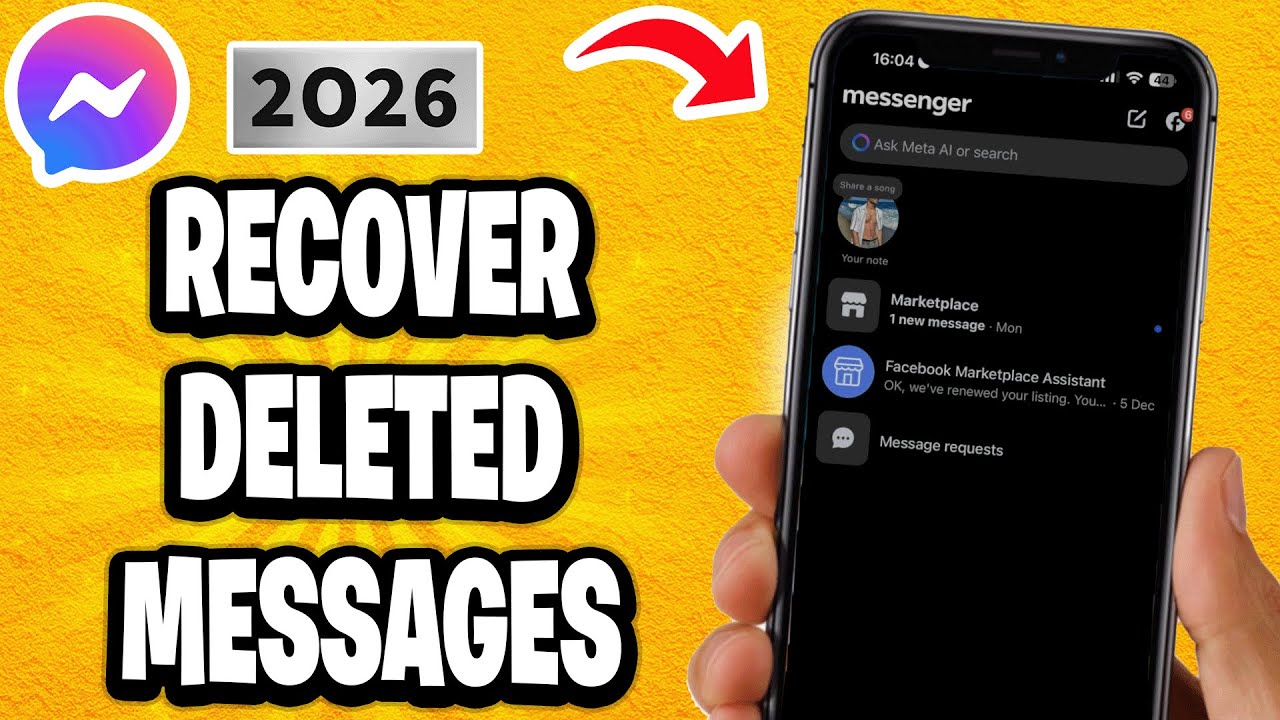 Как восстановить удалённые сообщения в Messenger - 2026