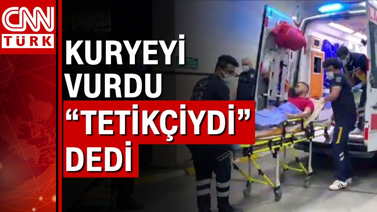 İki kere yanından geçen kuryeyi tetikçi zannetti kurşun yağdırdı!