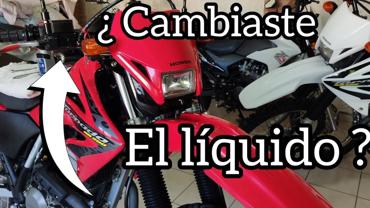 Cambio purgar líquido de freno Honda XR 250 Tornado - paso a paso