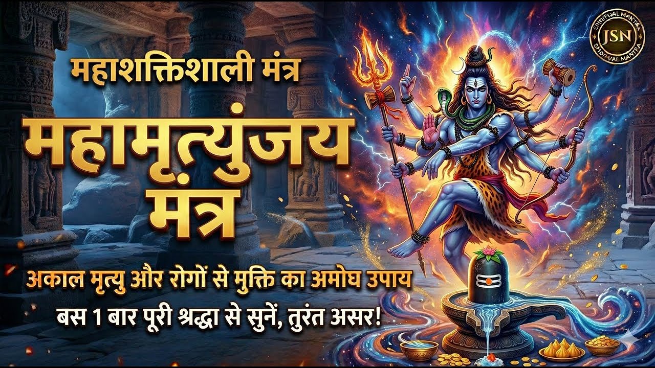 LIVE05🔴 महामृत्युंजय मंत्र | अकाल मृत्यु और रोगों से मुक्ति का अमोघ उपाय है |  Shiv Mantra | JSN SM