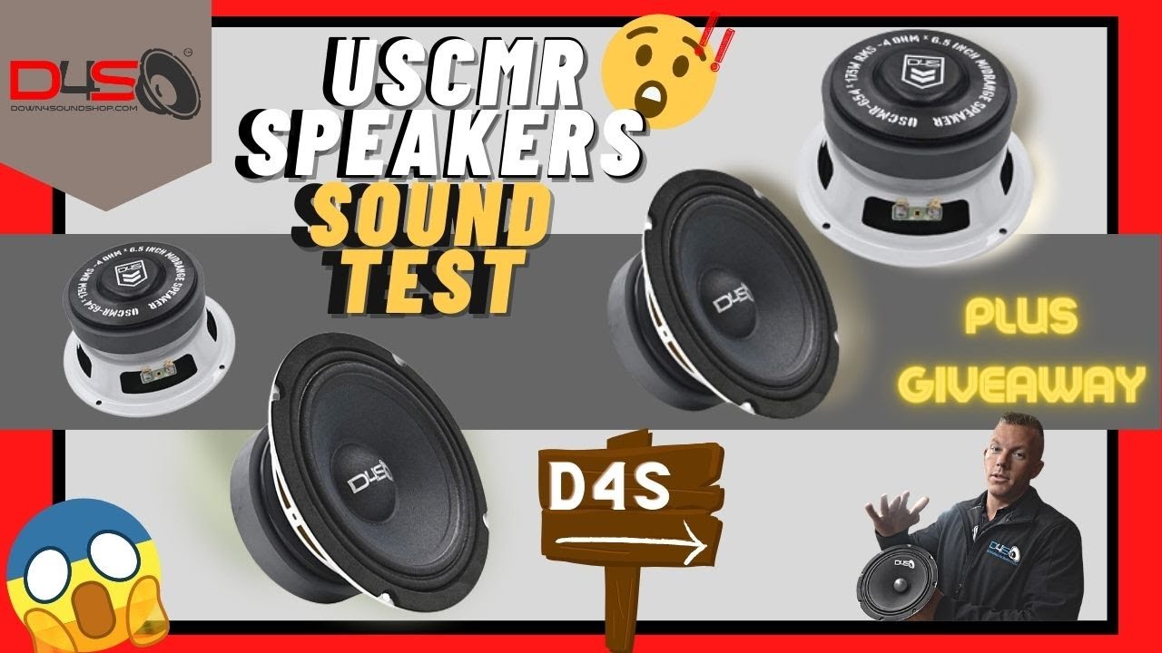 SOUND TEST OF THE NEW DOWN4SOUND USCMR 6.5 & 8 MIDS, PLUS GIVEAWAY