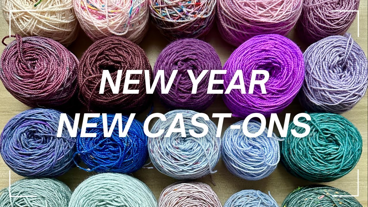 New Year, New Cast-Ons! Lakes V-Neck & Alchemist Sweater - Knitting WIPS - Sarah Seams Podcast