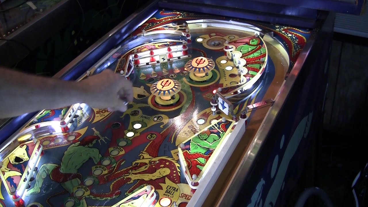 Trident Pinball Lives!  Quick Demo With New BSOS Ruleset! - PinballHelp.com