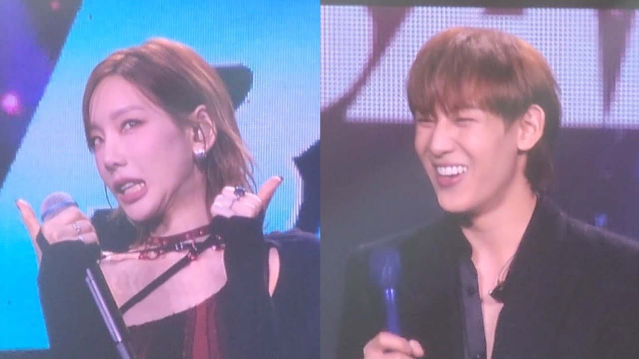 221001 MC Bambam and Taeyeon (Best of Best concert in Bangkok)