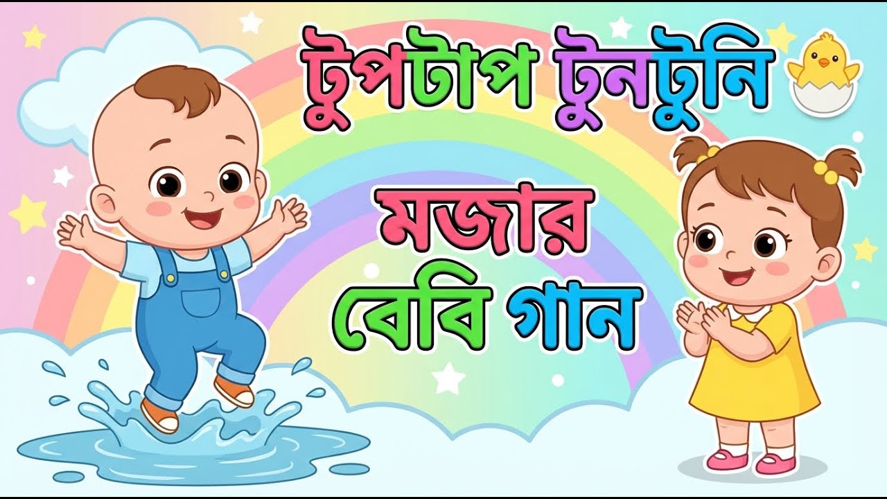 টুপটাপ টুনটুনি 🐥 | মজার বেবি গান | Kids Bengali Nursery Rhyme | Cartoon Song | হাসিখুশি বেবি TV