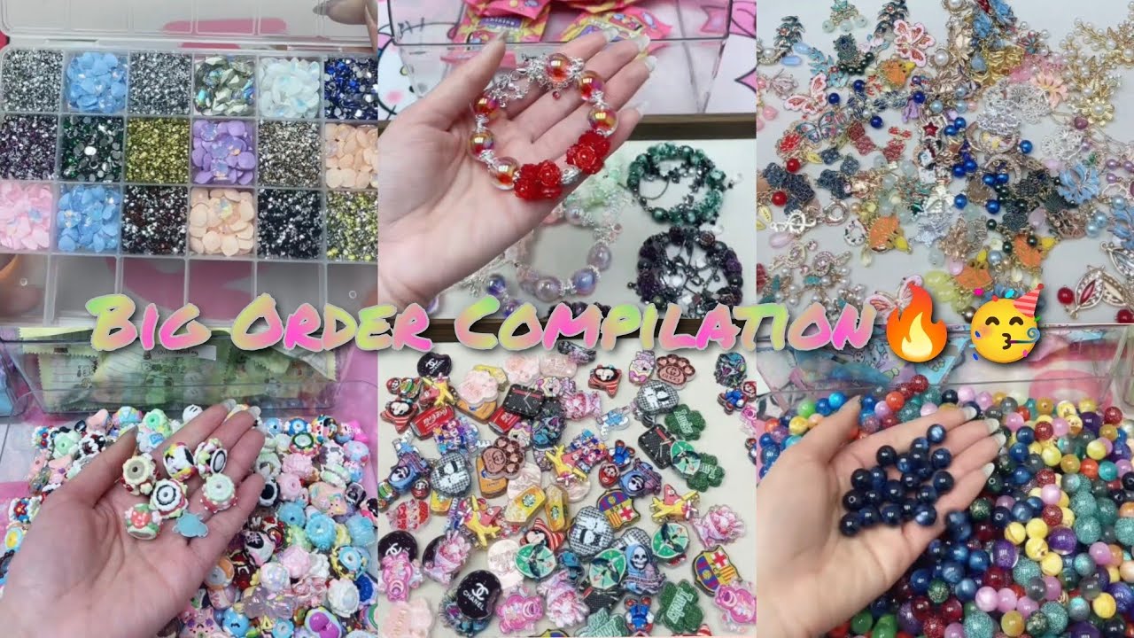 😱Mini nails diamond/💮Bracelets/Oil painting/Acrylic Focal/Resin/Acrylic beads/Metal Pendant😍so many.