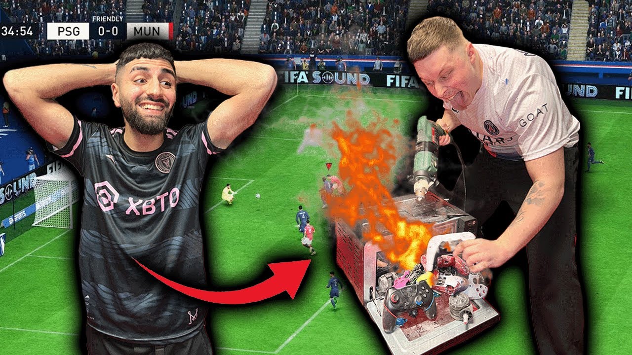 EA FC 24 MATCH endet IN EXPLOSION + VERLIERER MUSS HAARE PINK FÄRBEN | Jordan & Semih