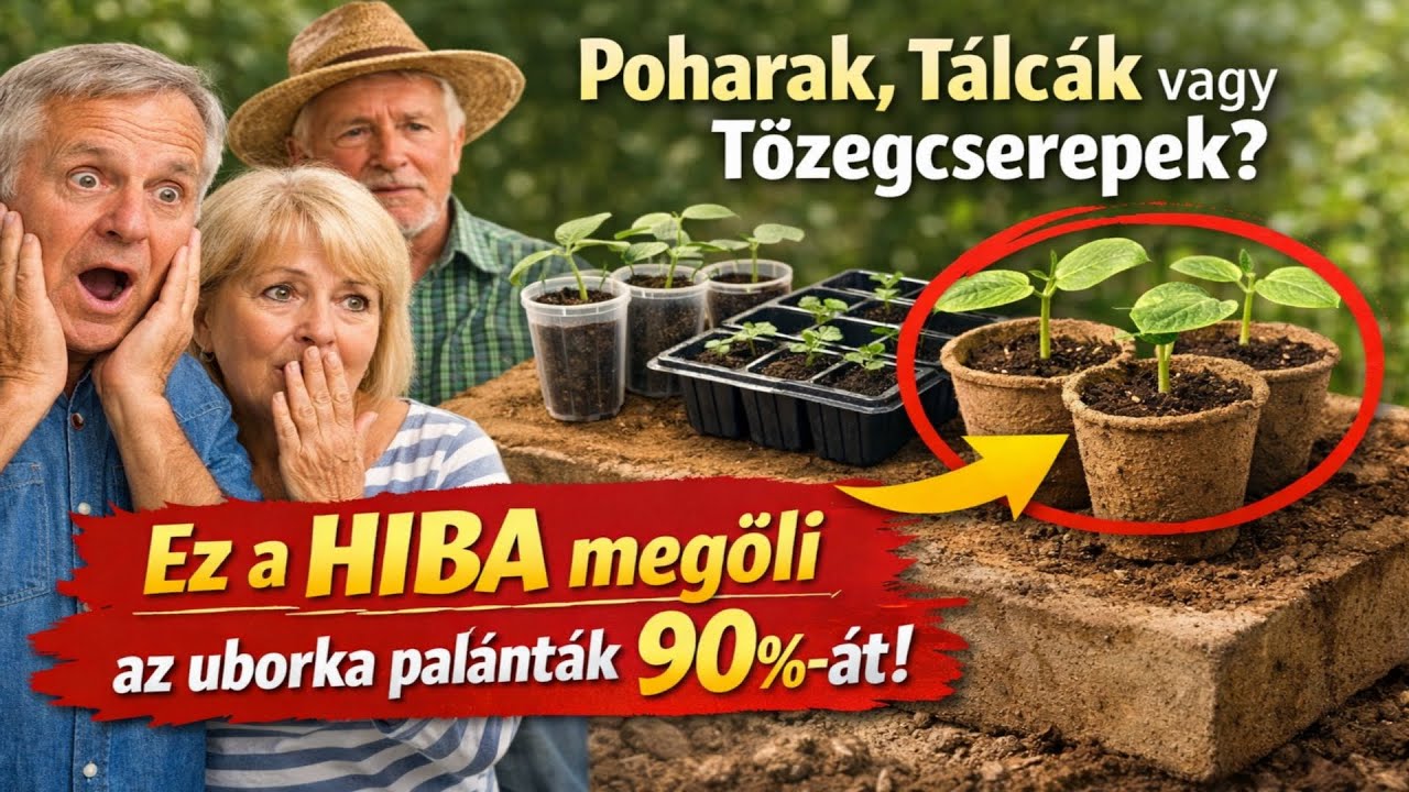 Poharak, Tálcák vagy Tőzegcserepek? Ez a HIBA megöli az uborka palánták 90 százalékát!