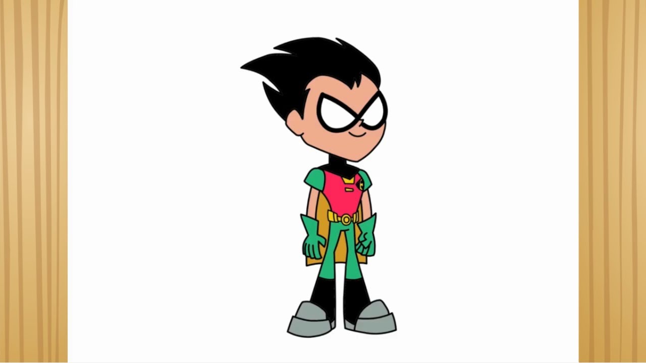 Como desenhar o Robin dos Jovens Titãs #comodesenhar #robin #fácil #passoapasso
