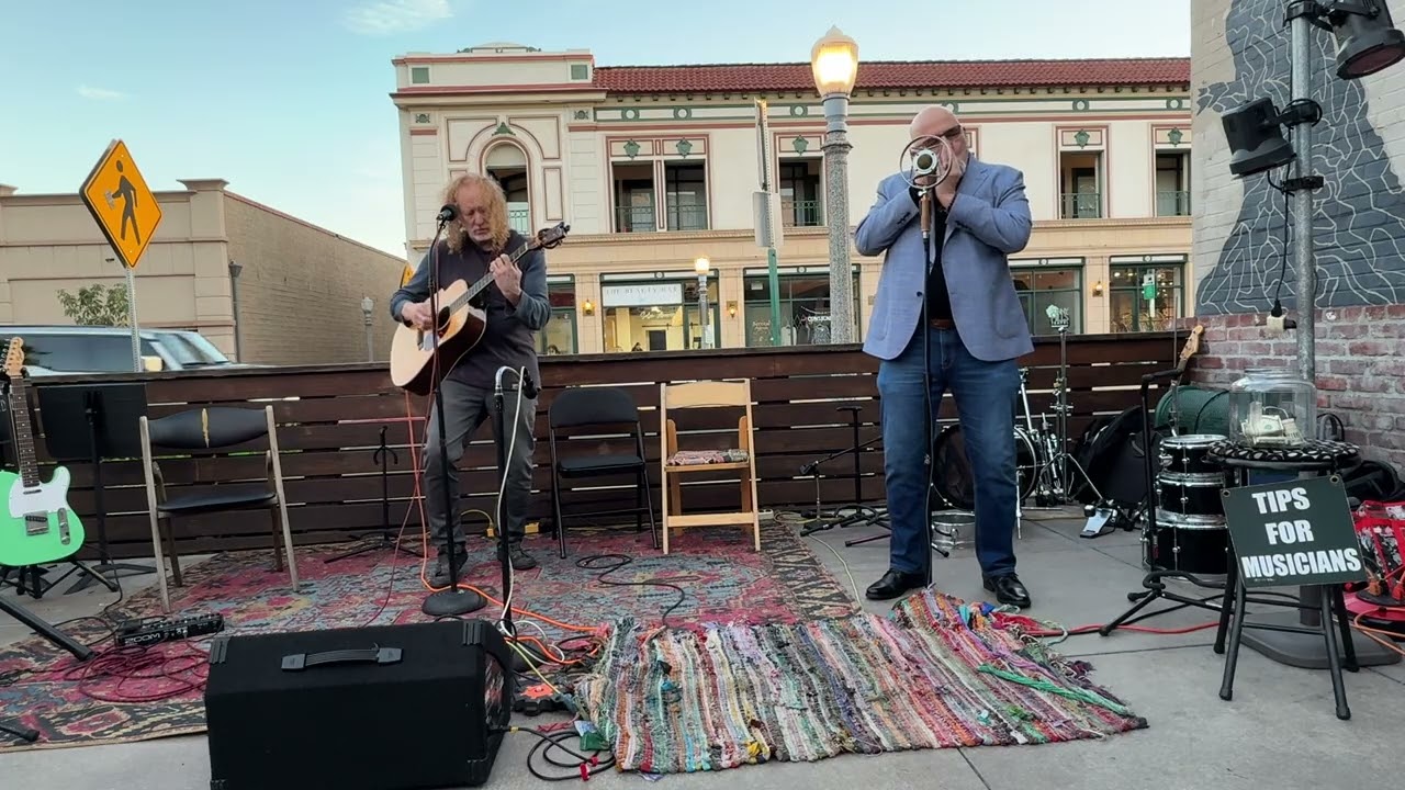 Bitter Creek (Eagles cover)--Mike Russell & Ted at The Night Owl Show, Fullerton CA