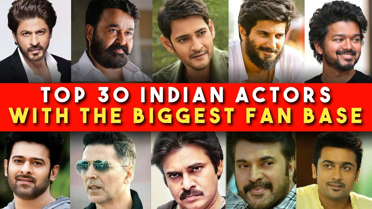 Actors with  highest fans following in india 2020 |  Actors with highest fan base | Top actors