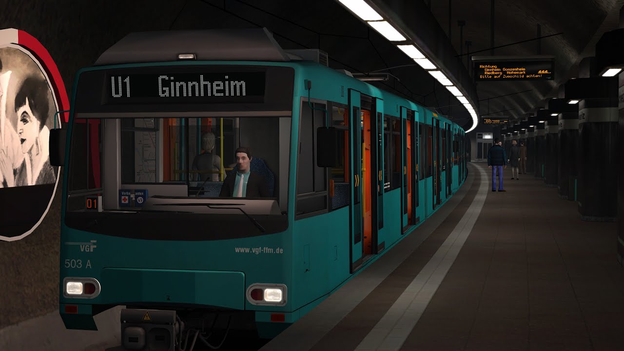U1 Südbahnhof - Ginnheim | U-Bahn Frankfurt #2 | Train Simulator 2020