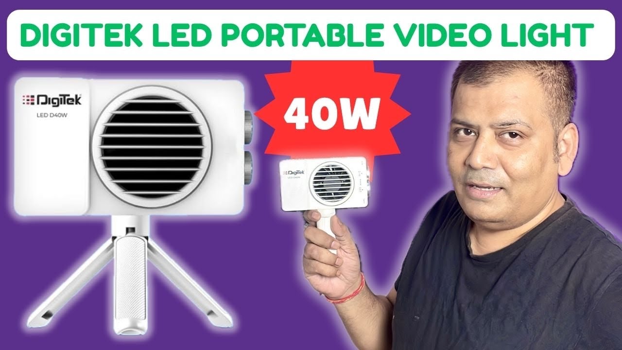 Digitek Bi Color Led Portable Video Light (LED-D-40W) || Unboxing & Review 
