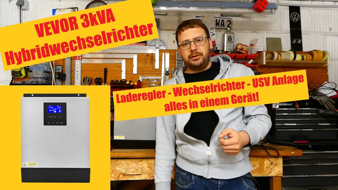Vevor Hybrid Wechselrichter - 3kVA - 24V Batteriespannung