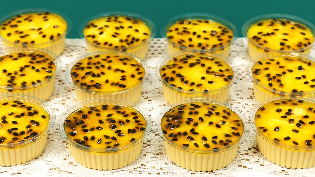 Essa Sobremesa No Pote de Maracujá fica DELICIOSA e todos gostam !
