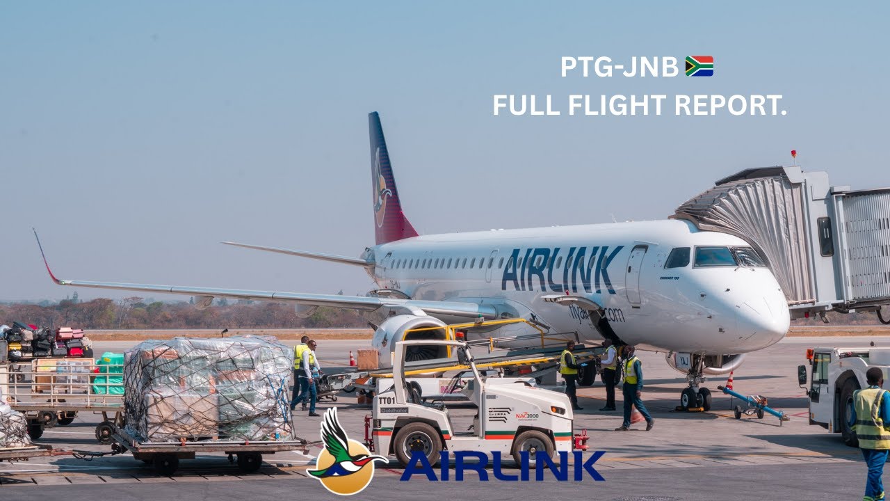 AIRLIINK 4Z816 Full Flight Report | Polokwane PTG - Johannesburg JNB 🇿🇦