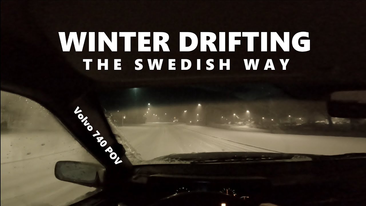 FIRST SNOW! | POV Volvo 740 Winter Drifting | GAMBEX