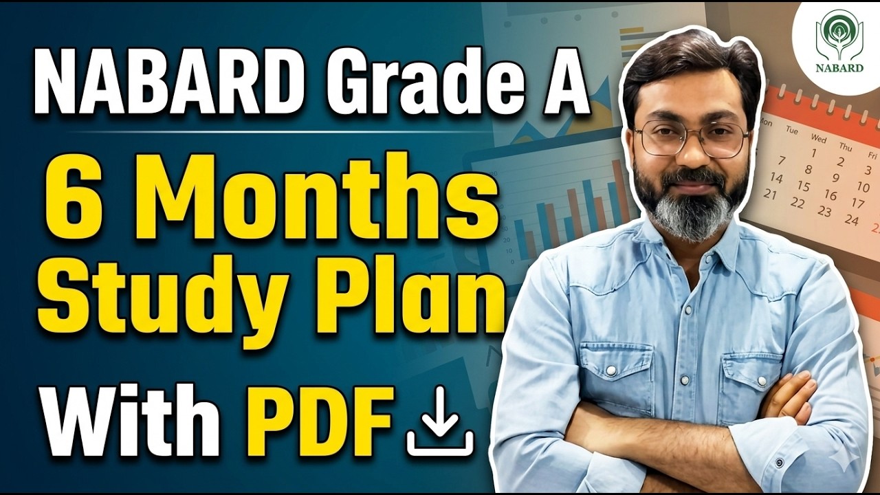 NABARD Grade A 2026 Study Plan I NABARD Grade A 2026 I Manish Sir